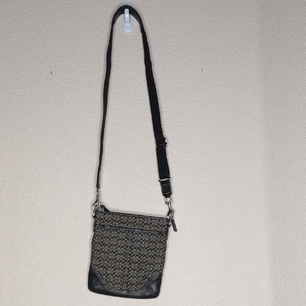 Coach Min Logo Monogram Crossbody Bag